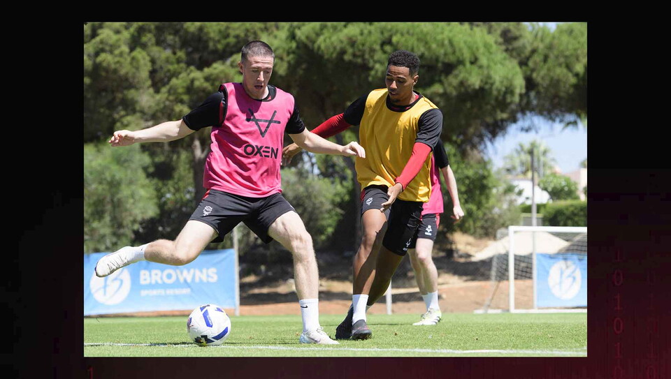Lincoln City players training