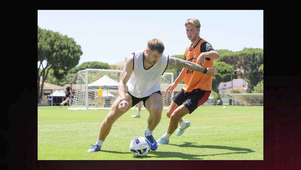 Lincoln City players training