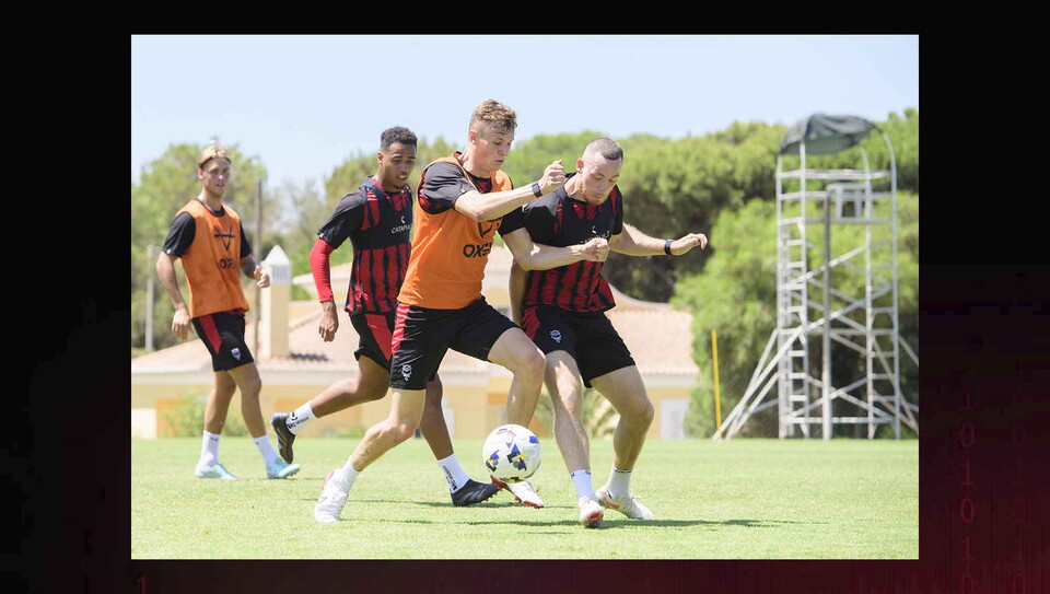 Lincoln City players training