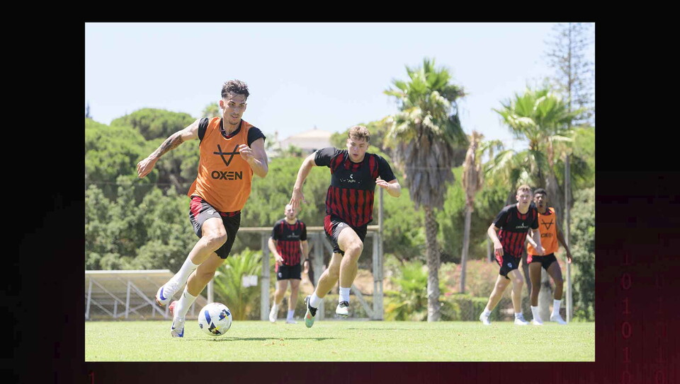 Lincoln City players training