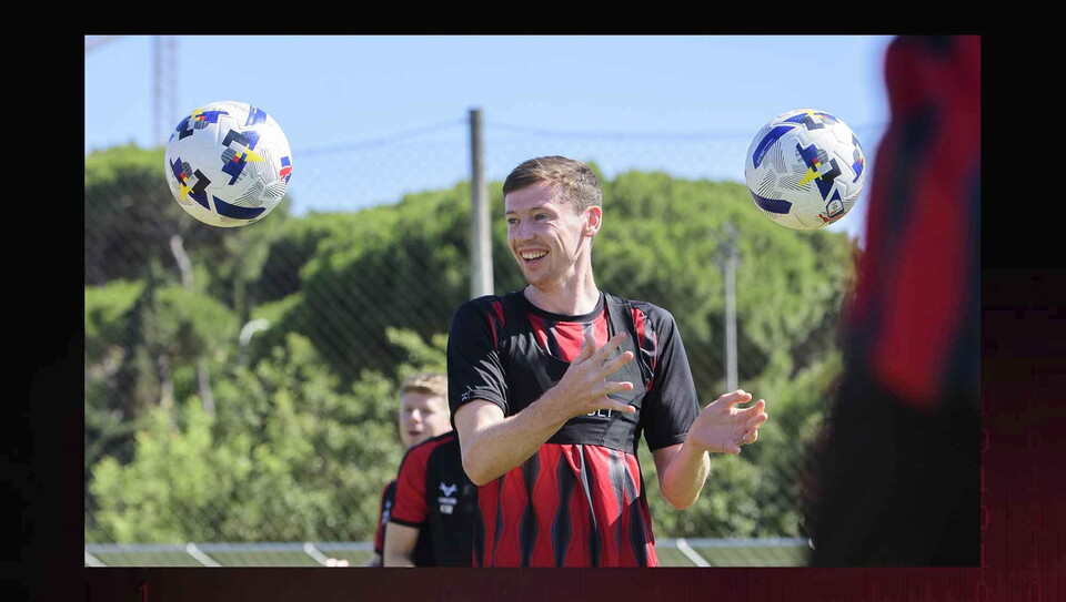 Pre-season training camp sessions at Browns Sports Resort, Vilamoura, Portugal.