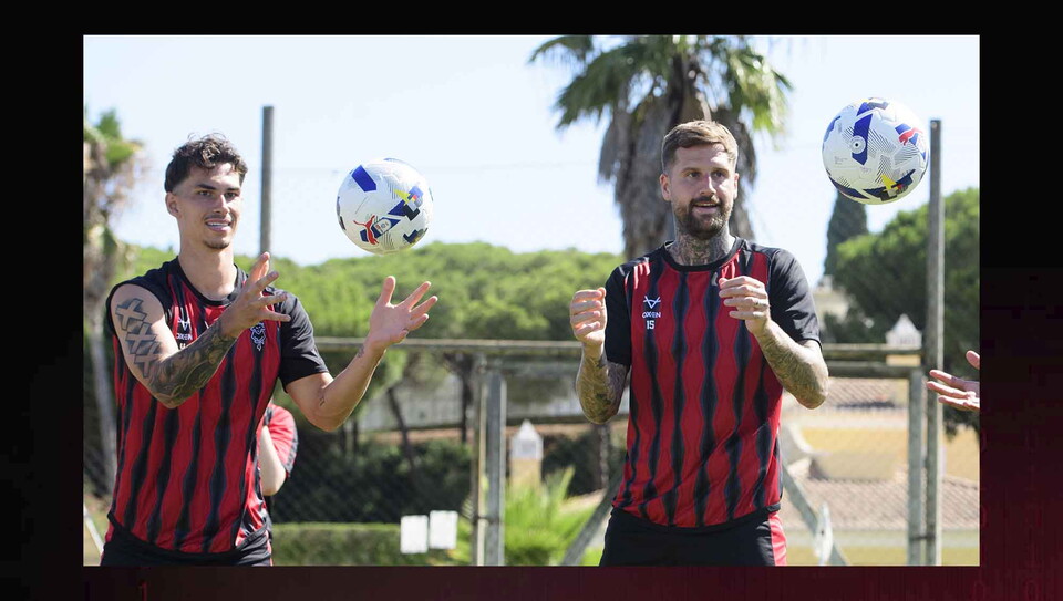 Pre-season training camp sessions at Browns Sports Resort, Vilamoura, Portugal.