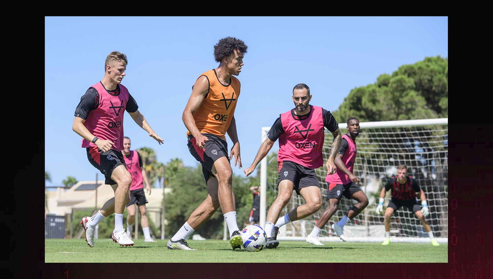 Pre-season training camp sessions at Browns Sports Resort, Vilamoura, Portugal.