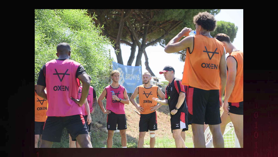 Pre-season training camp sessions at Browns Sports Resort, Vilamoura, Portugal.