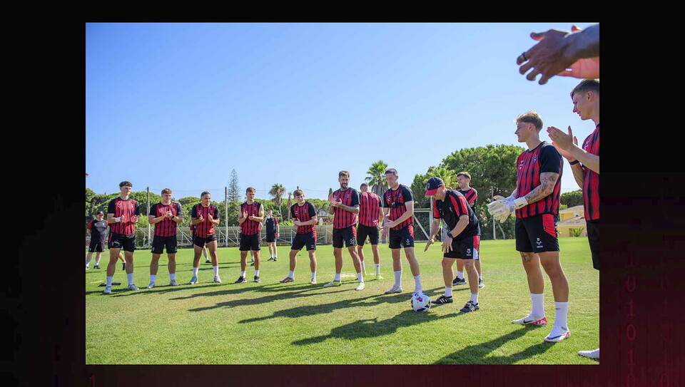 Lincoln City during a pre-season training camp sessions at Browns Sports Resort, Vilamoura, Portugal.