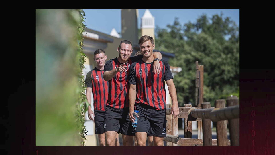Lincoln City during a pre-season training camp sessions at Browns Sports Resort, Vilamoura, Portugal.