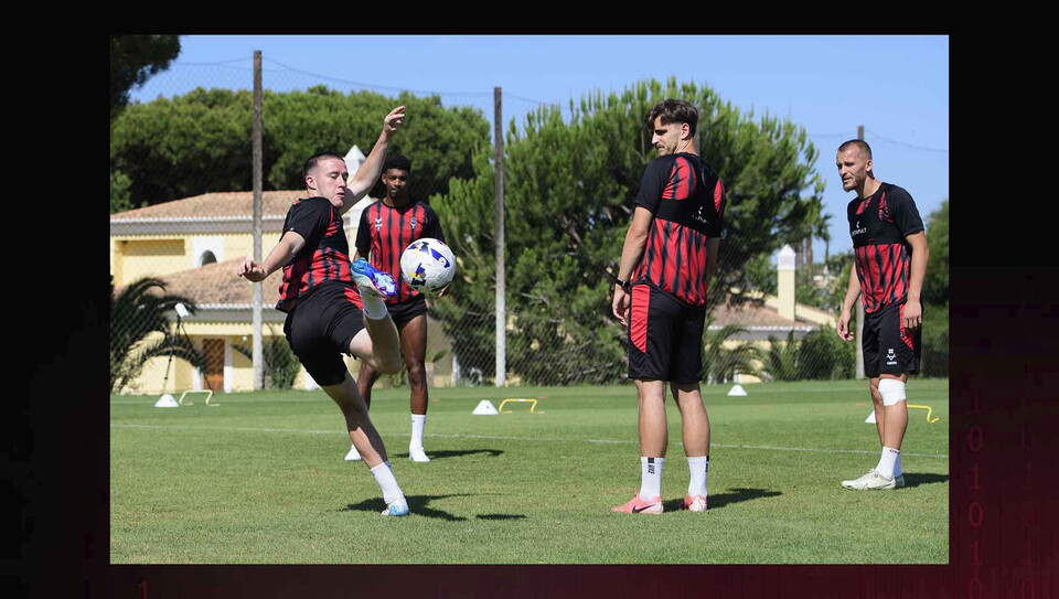 Lincoln City during a pre-season training camp sessions at Browns Sports Resort, Vilamoura, Portugal.