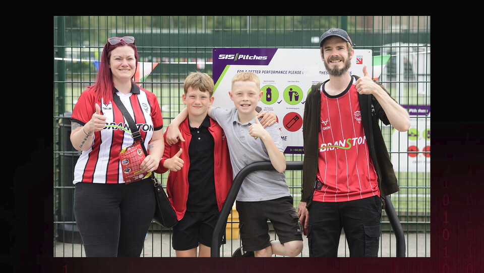Fans enjoy Lincoln City v West Bromwich Albion