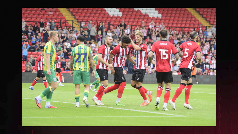 Action from Lincoln City v West Bromwich Albion