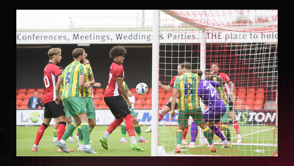 Action from Lincoln City v West Bromwich Albion