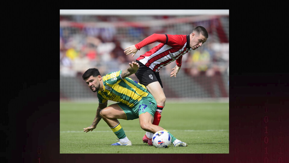 Action from Lincoln City v West Bromwich Albion