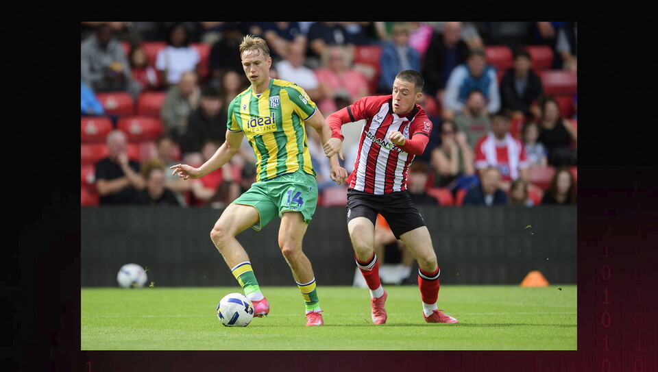 Action from Lincoln City v West Bromwich Albion