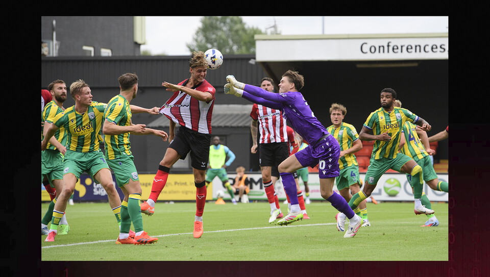 Action from Lincoln City v West Bromwich Albion
