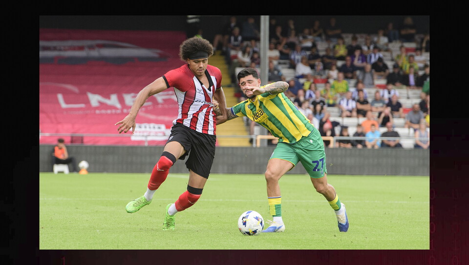 Action from Lincoln City v West Bromwich Albion