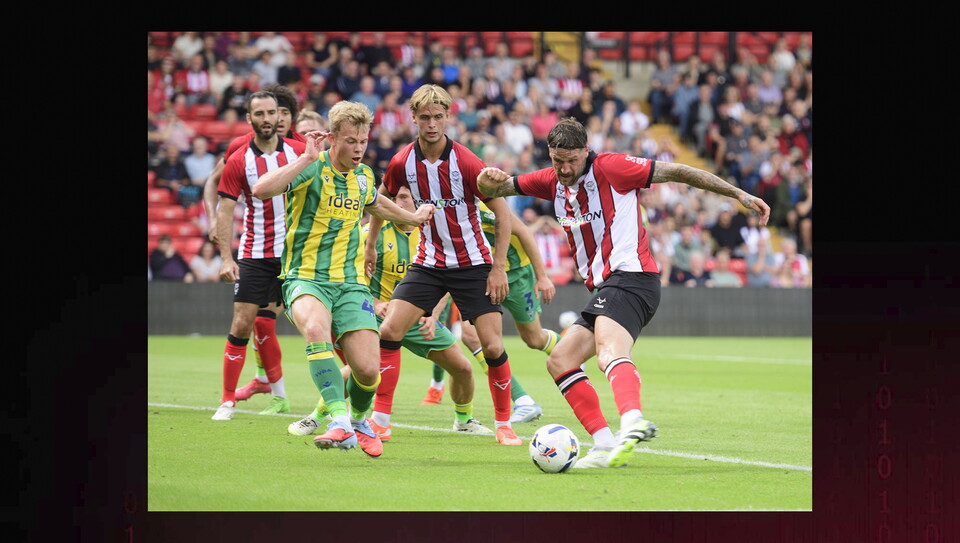 Action from Lincoln City v West Bromwich Albion