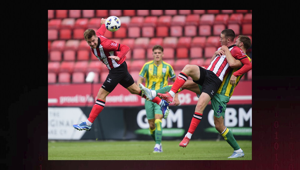 Action from Lincoln City v West Bromwich Albion