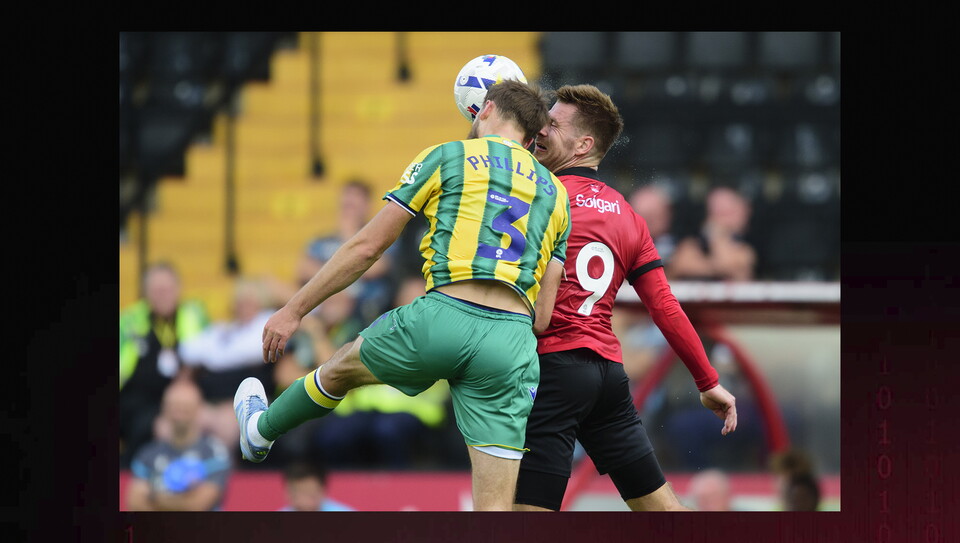 Action from Lincoln City v West Bromwich Albion