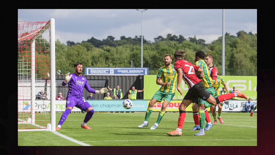 Action from Lincoln City v West Bromwich Albion