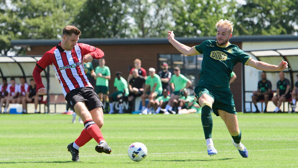 City's pre-season preparations continued with a friendly against Huddersfield Town.