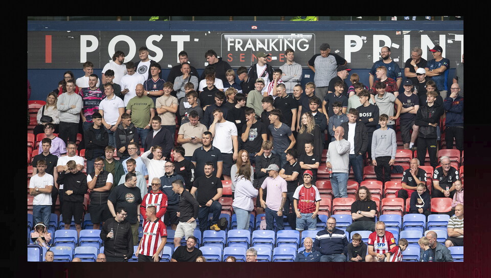 A fan photo from City's 1-1 away draw at Bolton Wanderers.