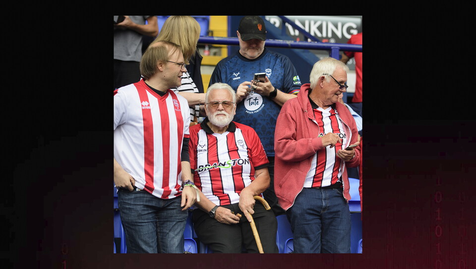 A fan photo from City's 1-1 away draw at Bolton Wanderers.