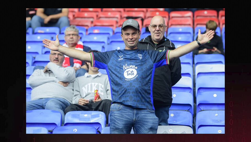 A fan photo from City's 1-1 away draw at Bolton Wanderers.