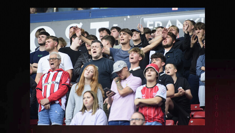 A fan photo from City's 1-1 away draw at Bolton Wanderers.