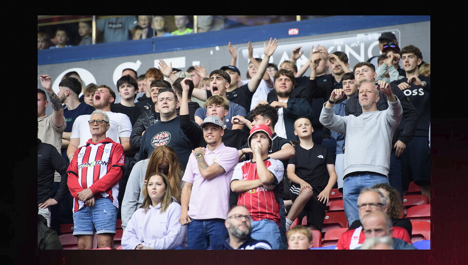 A fan photo from City's 1-1 away draw at Bolton Wanderers.