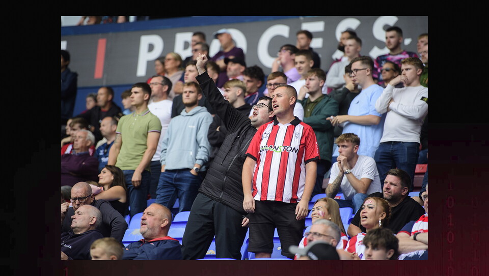 A fan photo from City's 1-1 away draw at Bolton Wanderers.