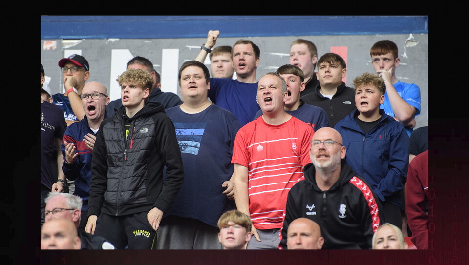 A fan photo from City's 1-1 away draw at Bolton Wanderers.