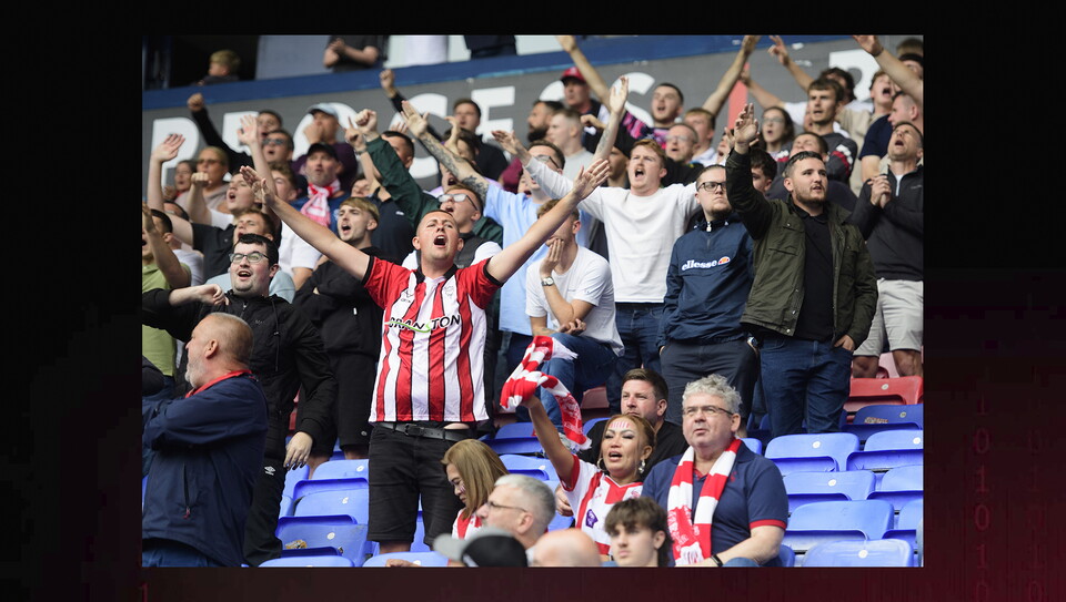 A fan photo from City's 1-1 away draw at Bolton Wanderers.