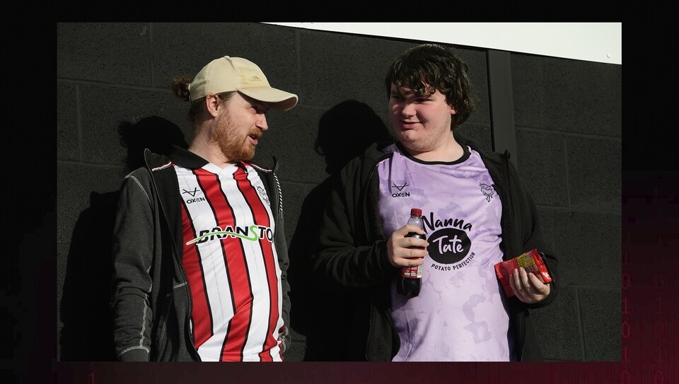 A fan image from City's away Carabao Cup first round win at Burton Albion