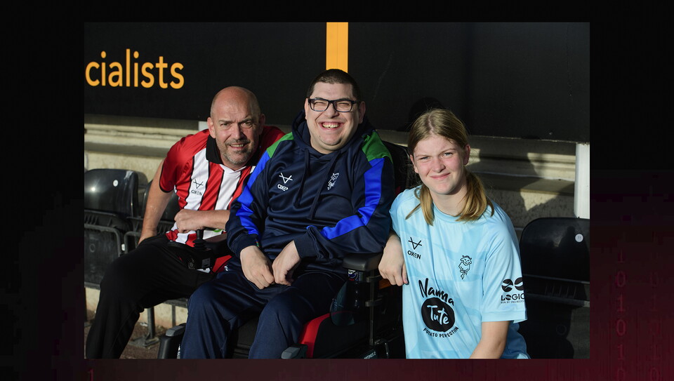 A fan image from City's away Carabao Cup first round win at Burton Albion