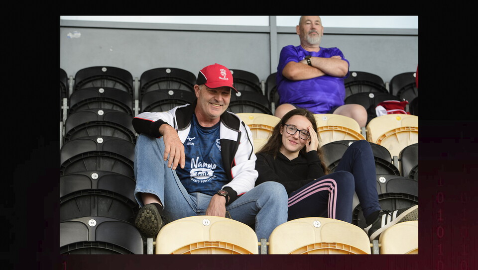 A fan image from City's away Carabao Cup first round win at Burton Albion