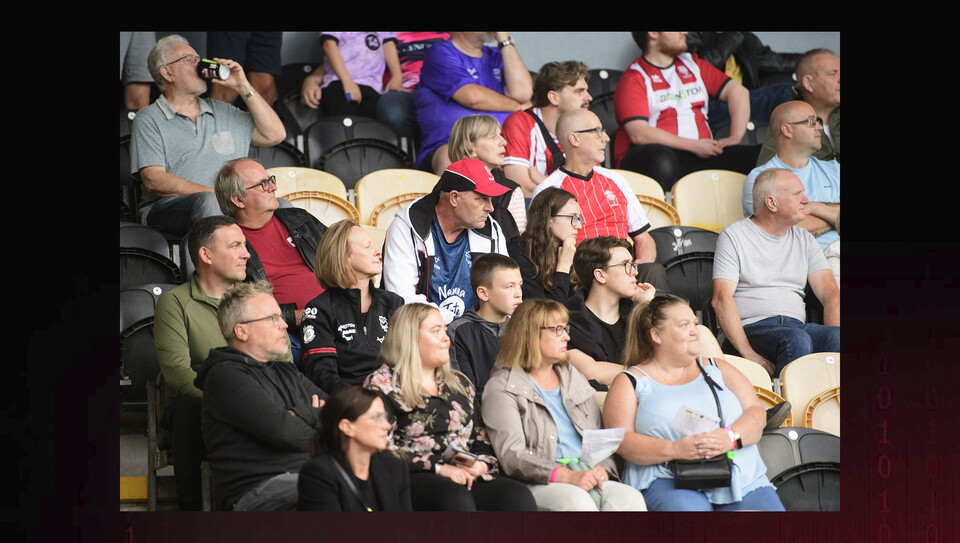A fan image from City's away Carabao Cup first round win at Burton Albion