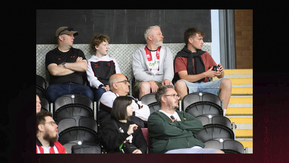 A fan image from City's away Carabao Cup first round win at Burton Albion