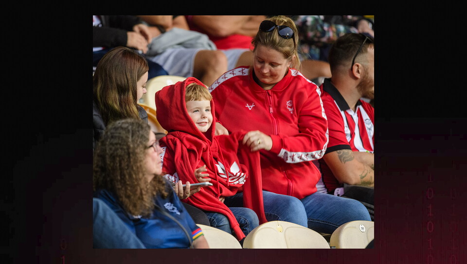 A fan image from City's away Carabao Cup first round win at Burton Albion