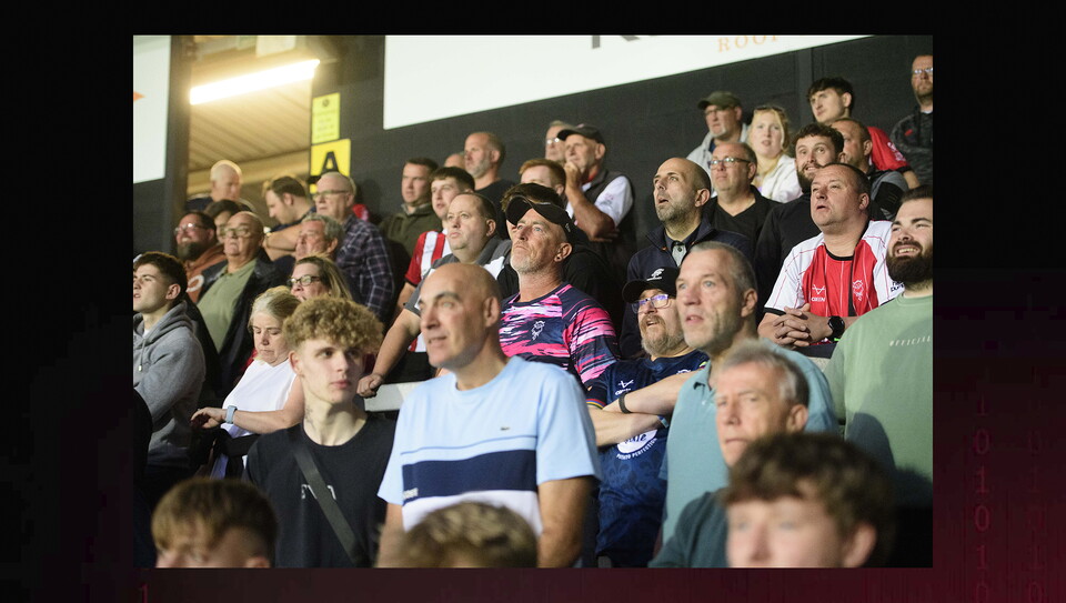 A fan image from City's away Carabao Cup first round win at Burton Albion