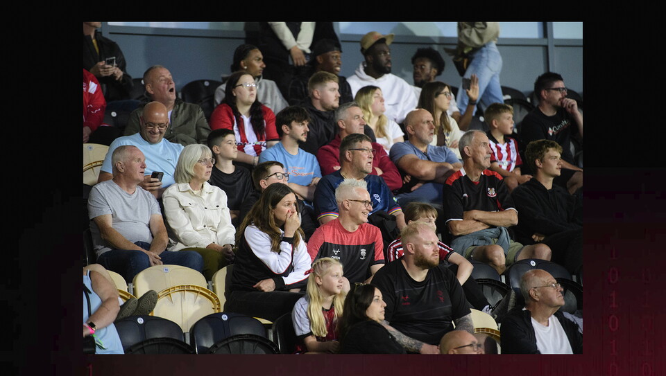A fan image from City's away Carabao Cup first round win at Burton Albion