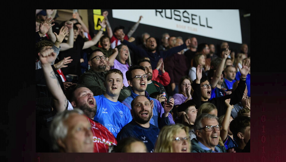 A fan image from City's away Carabao Cup first round win at Burton Albion