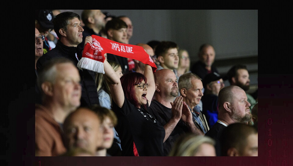A fan image from City's away Carabao Cup first round win at Burton Albion