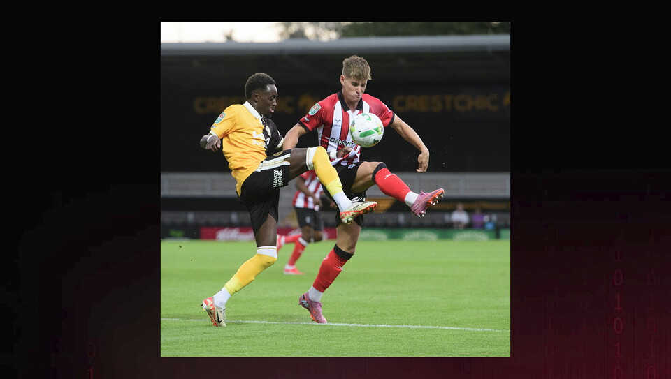 A match image from City's away Carabao Cup first round win at Burton Albion