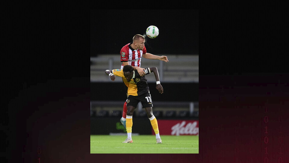 A match image from City's away Carabao Cup first round win at Burton Albion