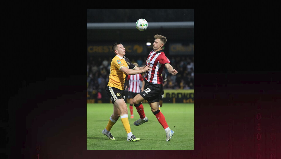 A match image from City's away Carabao Cup first round win at Burton Albion