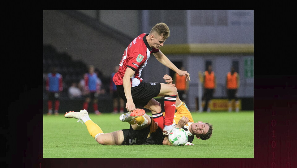 A match image from City's away Carabao Cup first round win at Burton Albion