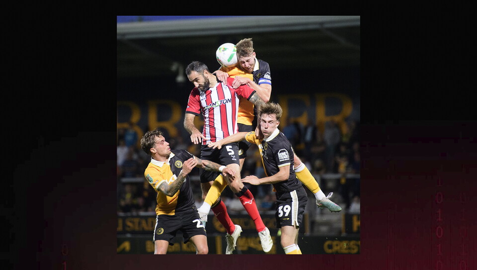 A match image from City's away Carabao Cup first round win at Burton Albion
