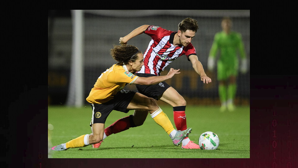 A match image from City's away Carabao Cup first round win at Burton Albion