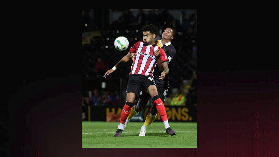 A match image from City's away Carabao Cup first round win at Burton Albion