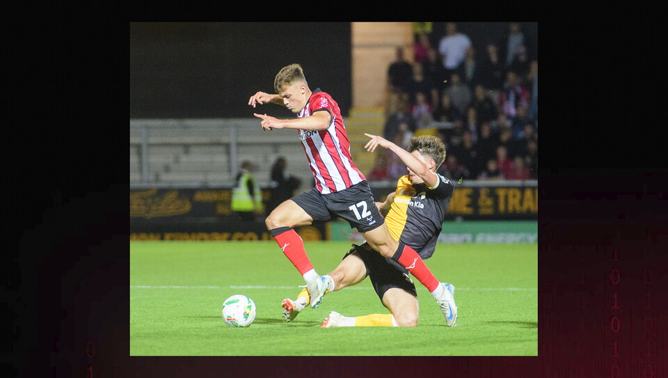 A match image from City's away Carabao Cup first round win at Burton Albion