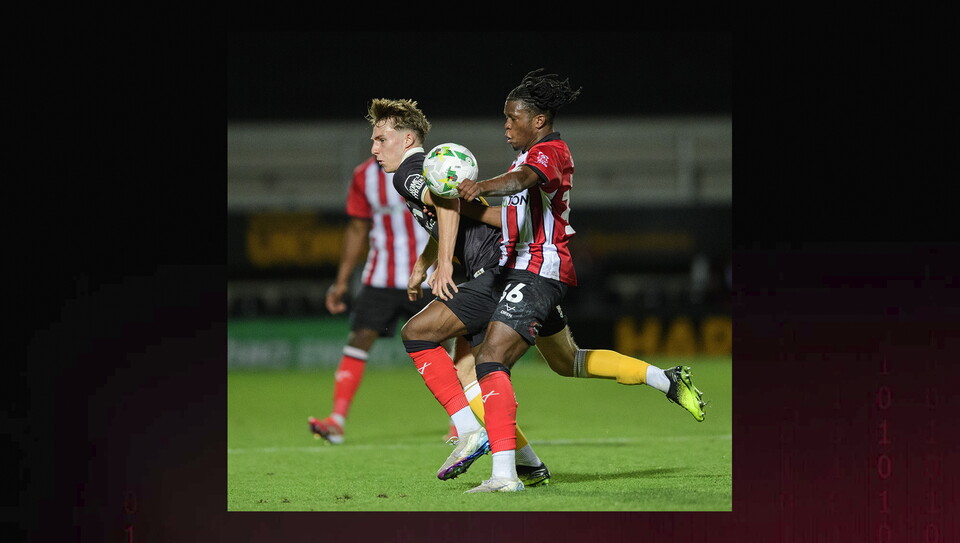 A match image from City's away Carabao Cup first round win at Burton Albion